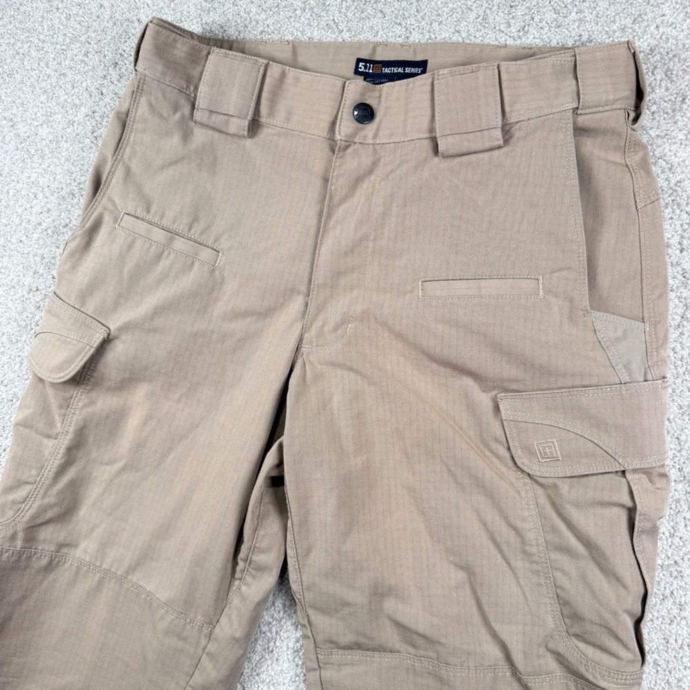 5.11 Tactical Cargo Pants Mens 30/32 Khaki Tan Stryke Ripstop 74369